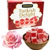 Bodesa Valore Lokum Vegano 100 g - Turkish Delight Tradizionale | Rosa, frutta mista, melograno e mora | Dolce Turco Artigianale | Jelly Fruit (100 g Rosa)