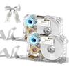 Phomemo A30/P15 Etichette Adesive a Trasferimento Termico,12mm*5m, 2 rotoli