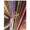 Eyotool 1 x 2 m tenda a fili rari con frange a filo piatto divisorio carino striscia nappa per matrimonio caffetteria ristorante parti (multicolore)