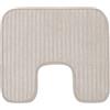 Gözze - Morbido Tappetino da Bagno Antiscivolo con Forma a U, 100% Poliestere, 50 x 45 cm - Tortora