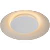 Lucide foskal - Lampada da soffitto - Diametro 34,5 cm - LED - 1 X 12 W 2700 K - Ottone 01, Metallo, bianco, Integriert 12 wattsW 230 voltsV