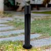 M Ledme - Lampioncino LED Neko Plus Black 10W, 1000 lumen, luce regolabile da calda a fredda (CCT), impermeabile IP65, altezza 80 cm, per giardino, terrazza, ingressi e cortili.
