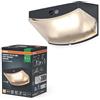 OSRAM Lampada da parete per esterni grigio scuro, bianco caldo, 3000 K, IP44, sensore di luce, Plastica, 120 lm, 1,5 W, LED integrato, durata di servizio 25.000 h