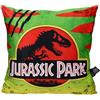SD TOYS - Cuscino quadrato con logo auto Jurassic Park - Imballaggio sottovuoto - Misure 45 x 45 cm