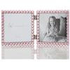 Lawrence Frames 4x4 argento metallo scintillante doppia cornice - rosa morbido