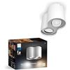 Philips Hue Pillar White & Color Ambience, Faretto a due luci Smart LED, Lampada GU10, Regorabile, compatibile con Amazon Alexa e Google Home, Bianco