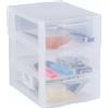 Sundis 4549004.0 Orgamix A5 3 Cassetti, 25.5 x 18.5 x 25.5 cm, Plastica, Trasparente