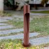 M Ledme - Lampioncino LED Neko Plus Rust Brown 10W, 1000 lumen, luce regolabile da calda a fredda (CCT), impermeabile IP65, altezza 80 cm, per giardino, terrazza, ingressi e cortili.