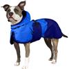 PUMYPOREITY Impermeabile Cane Taglia Grande, Giacca Impermeabile Mantella Antipioggia Cani Leggera Vestito Impermeabile Catarifrangente con Apertura per Guinzaglio(Blu, 2XL)