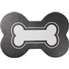 Comart - Tappeto Sottociotola Doggy - 40x60 cm - Cani e Gatti - Osso Nero | in PVC, Impermeabile, Antimacchia, Antiscivolo, Lavabile, Tappetino Proteggi Pavimento contro Cibo e Acqua
