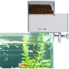 GOMETY Mangiatoia automatica per acquario, 150 ml, distributore automatico di alimenti per pesci con quattro modalità di misurazione del tempo, mangiatoia automatica per pesci con contenitore per alimenti
