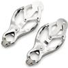BONDAGERIE Coppia Pinze capezzoli Clòvèr Clàmps stile giapponese, per lùi e per lèì Stile: Coppia | Colore: Silver