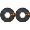 Sveltus Disco olimpico Wheel 1,25 kg, singolo, nero (Confezione da 2)