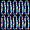 Joycabin 10 collane a LED hawaiani, con fiori luminosi hawaiani, ghirlande decorative hawaiane, colorate per bambini, adulti, tropicali, compleanni, feste in spiaggia