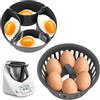 Mritrit Bimby TM6 - Inserto per uova, 2 in 1 e inserto per pochiere per Thermomix TM5 TM6 TM31, stampo per uova in camicia per 4-6 cotte