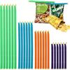 streeHerjjkeA1 24 Pezzi Alimentari Tenuta Clip Sacchetti，4 misure，Clip per Sigillare，clip di chiusura per sacchetti，per conservare alimenti, snack, farina d'avena, chicchi di caffè
