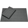 Homewell Tappetino da bagno, 50 x 70 cm, set da 2 pezzi, 100% cotone, tappetino da doccia, tappetino da doccia, confezione doppia, colore: antracite