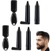JINJUMEI Set di 4 penne Stilografiche per Barba con Spazzola per Barba, Kit Matita Riempitiva per Barba da Uomo, Riempimento Barba Impermeabile, penna per baffi e sopracciglia
