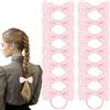Bliceon Set di accessori per capelli rosa chiaro, 20 pezzi, elastici per capelli per ragazze, fiocchi, fasce scolastiche, fasce per capelli rosa chiaro, clip, fasce elastiche e trecce, per bambini e