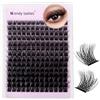 WENDY LASHES Ciuffetti Ciglia Finte 3D-Curl Style-B Soft Cluster lashes | Extension Ciglia Individuali Naturali Riusabile DIY Lash Extension a Casa 10-18mm Mixed
