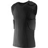 Topeter Football Padded Shirts for Men, Adult Compression Rib Protector Sleeveless Shirt with Rib, Shoulder & Back Pads L