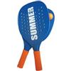 Generico Coppia Racchette da Spiaggia Summer Padel Beach Tennis con Pallina Morbida Set Racchettoni in Legno Mare, Spiaggia e Giardino, Beach Rackets