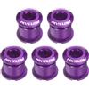 QUARKZMAN 5Pcs Doppio Anello di Catena Bulloni M8 Lega di Alluminio Viola