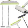 ToolSpace Spazzolone per Pavimenti Rigido con Tergipavimento 127 cm | Set 2 pezzi, due manici telescopici separati, setole rigide, pulizia di fughe, bagno cucina garage terrazza