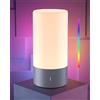 ROOTRO Lampada da Tavolo LED con Touch Dimmerabile, Lampada da Notte per Bambini, 3 Livelli di Luminosità, Illuminazione 360°, Lampada Dimmerabile per Camera da Letto, Ufficio e Soggiorno
