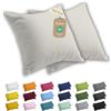 Lavea® Set 2 Federe per Cuscini da Letto 65x65 cm - Copricuscini 100% Cotone Jersey Morbidi e Traspiranti, con Cerniera YKK di Qualità, OEKO-TEX - Bianco crema