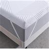 Twirest Coprimaterasso 90 x 200 cm, altezza 5 cm, topper 90 x 200 cm, con un comodo nucleo in schiuma confortevole, rivestimento traspirante e lavabile, per letto a molle, roulotte, divano letto