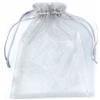PLECUPE 100 Pezzi 16x22cm (6.3x8.7 Pollici) Sacchetti Organza Sacchetti Regalo, Multicolori Organza Bags Saccgetti Portaconfetti Borse Gioielli Sacchetto di Caramelle - Grigio