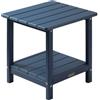 VEVOR Tavolino da Giardino 2 Ripiani 45 x 38 x 44 cm, HDPE, Tavolino da Esterno Mobiletto per Cortile per Bordo piscina, Spiaggia, Veranda, Balcone, Interno, Blu