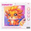 Diamantiny Design Art - Kawaii - Quadretto 9 Dragon, Draghetto Arancio