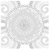 Honsell 12130 - Cornice con Motivo Mandala, Formato 30 x 30 cm, Motivo prestampato da colorare con Colori acrilici, acquerelli e ad Olio e pennarelli e matite Colorate