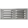 Steinberg14 Griglia di Ventilazione Rettangolare 260x105 mm - Griglie di Aerazione in Metallo Acciaio Inox - Serranda di Scarico dell'aria con Zanzariera - Bocchetta Interna a Parete e a Soffitto