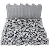 Feleph Set di mattoni da muratura 1 x 2 pietre grigie per muratura, per pareti, case, architettura, Classic Basic Masonry Bricks per bambini (360 pezzi)