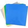 JRSHIRLEYLTD 8 pezzi Base per mattoncini da costruzione compatibile con la maggior parte delle marche, base classica 25,5 x 25,5 cm, per costruzioni, creative ed educative