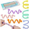 OSDUE Set di 6 Giochi Antistress Sensoriali, Fidget Toys in Silicone Bastoncini Antistress Sensoriali Bastoncini Tattici Calmanti per Autismo ADHD Ansia Aula Viaggio Casa