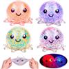 YBFBSJK 4 pezzi Palle Antistress con Polpo per Bambini e Adulti Palla Antistress Mochi Squishy Toy Palline Squeeze Antistress Antistress Squeeze Toys Pallina Antistress Regali di Pasqua Compleanno