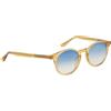 Harigiò ® Occhiali Da Sole Unisex Rotondi Montatura In Acetato Marrone Trasparente Aste Rinforzate Con Anima Interna, Filtri Sfumati Protezione Raggi UV 100% Made in Italy Idea Regalo Uomo Donna