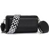 Snmoec borsello porta cellulare borsetta donna borsa tracolla donna Con slot per carte di credito borsa porta cellulare tracolla Nero