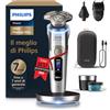 Philips Shaver i9000 Prestige Ultra, rasoio elettrico Wet & Dry, tecnologia Skin IQ Pro, triplo sistema Lift & Cut, lame di precisione NanoTech 360º, 5 modalità di rasatura, modello XP9404/38