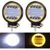 NWpangu 2PCS Faro da Lavoro LED 96W Ambra Led Fari Supplementari 12V 24V Fari di Profondità Barra Luminosa da Lavoro Fuoristrada per ATV SUV Trattore.