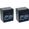 Kaise Technologies Kaise Batteria al piombo AGM VRLA 12V - 5Ah / Modello KB1250 F1 / 2 pezzi