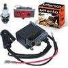 Mtanlo Bobina di Accensione per Husqvarna 36 41 136 137 141 142 Jonsered CS2234 2234S 2238 2238S McCulloch CS340 CS380 530039239 545063901, con Interruttore di Accensione della Candela