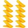 TopHomer Mollette in plastica, per raccoglitori di documenti, 58 mm, per ufficio e scuola, accessori per la conservazione di kithen, molla resistente, confezione da 10, giallo