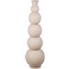 Casablanca modernes Design Casablanca Vaso decorativo grande da pavimento moderno XXL in ferro - decorazione soggiorno vaso per erba della pampa fiori - colore beige - grigio altezza 87 cm