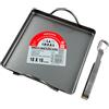 Hostelnovo - Cerchio per lumache con pinza - Vassoio a conchiglia con 2 manici - Ideale per forno, griglia o barbecue - 18 x 18 cm
