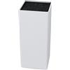 Vonsera Ceppo Coltelli da Cucina, Ceppo Portacoltelli Vuoto con Setole, Porta Coltelli Cucina Senza Coltello, Bianco, Quadrato